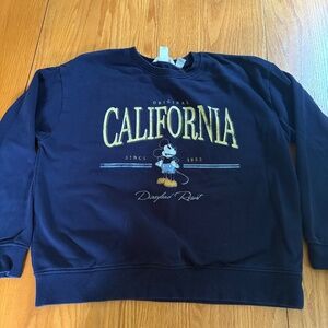Disney California H&M crewneck sweatshirt